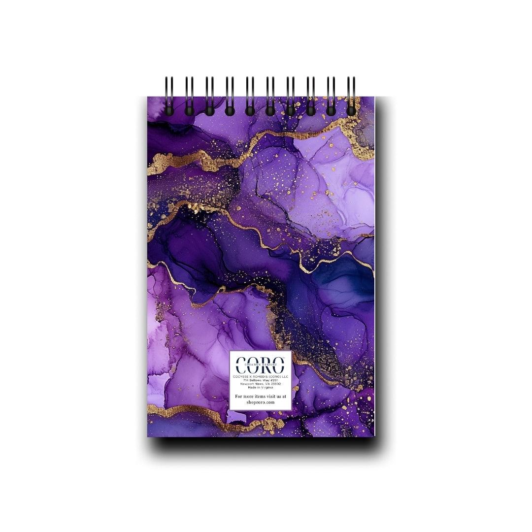 Purple Platter Desktop Daily Planner • 6 x 9"