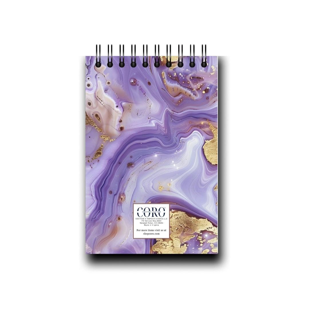 Purple Glaze Desktop Daily Planner • 6 x 9"