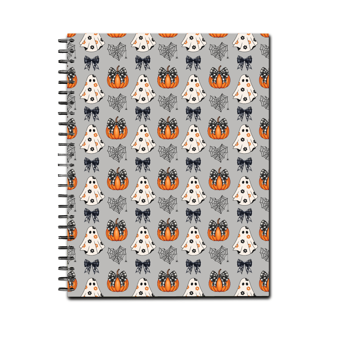 Coquette Halloween Spiral Lined Notebook