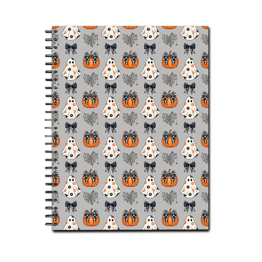 Coquette Halloween Spiral Lined Notebook