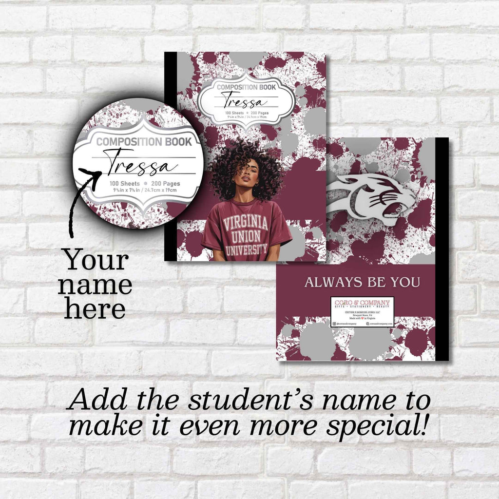 Personalized Morgan State University Composition Book Notebook
