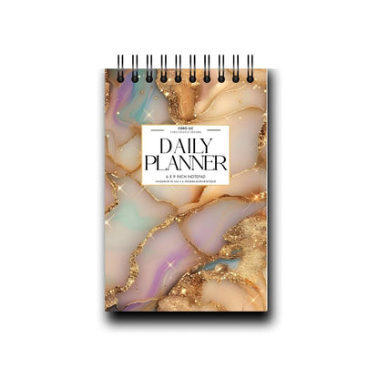 Golden Desktop Daily Planner • 6 x 9"