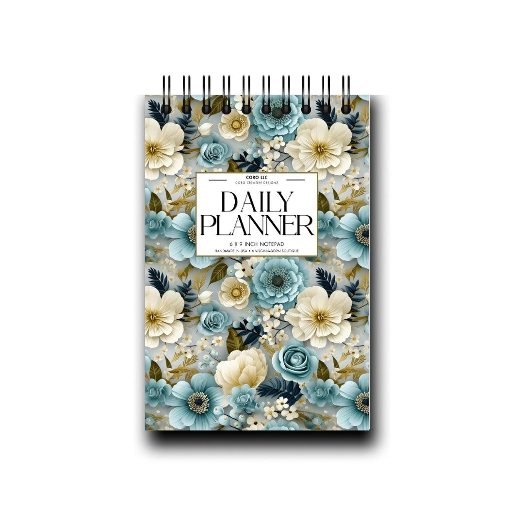 Moonlit Pearl Desktop Daily Planner • 6 x 9"