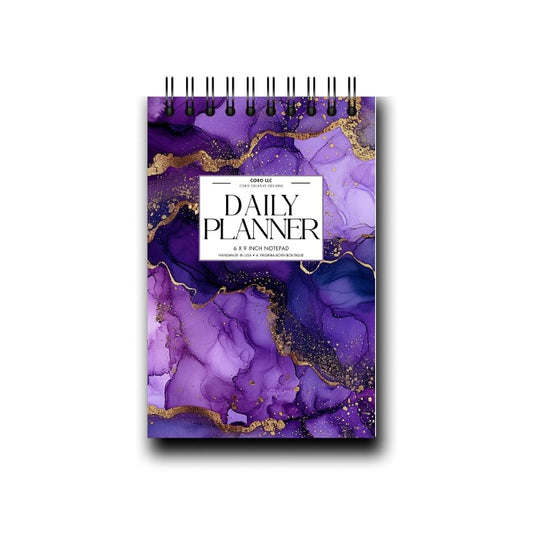 Purple Platter Desktop Daily Planner • 6 x 9"