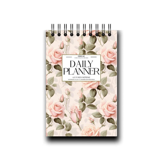 Soft Cottagecore Desktop Daily Planner • 6 x 9"