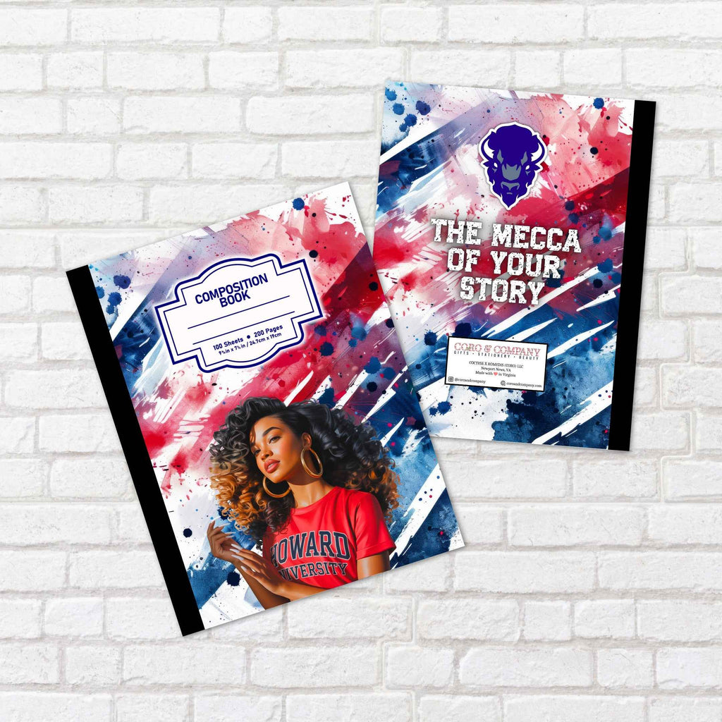 Personalized Howard University Composition Book Notebook