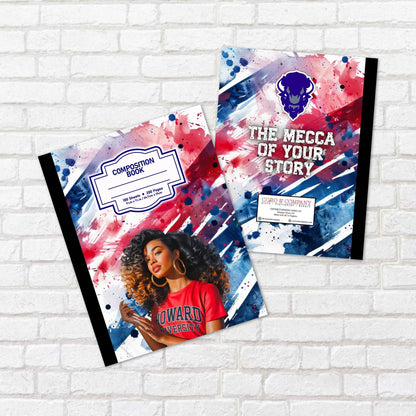 Personalized Howard University Composition Book – HBCU College Edition Notebook