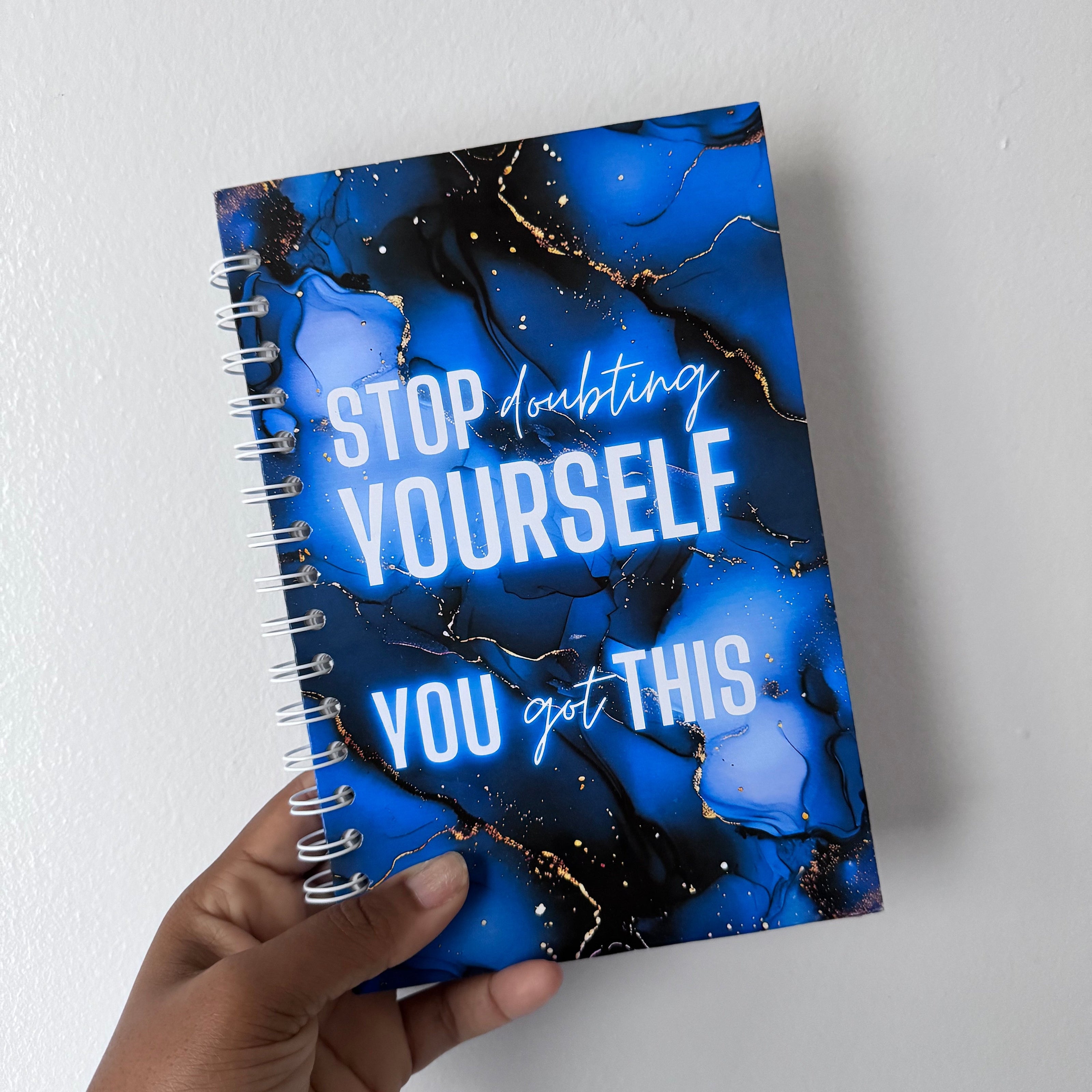 blue self love journal 