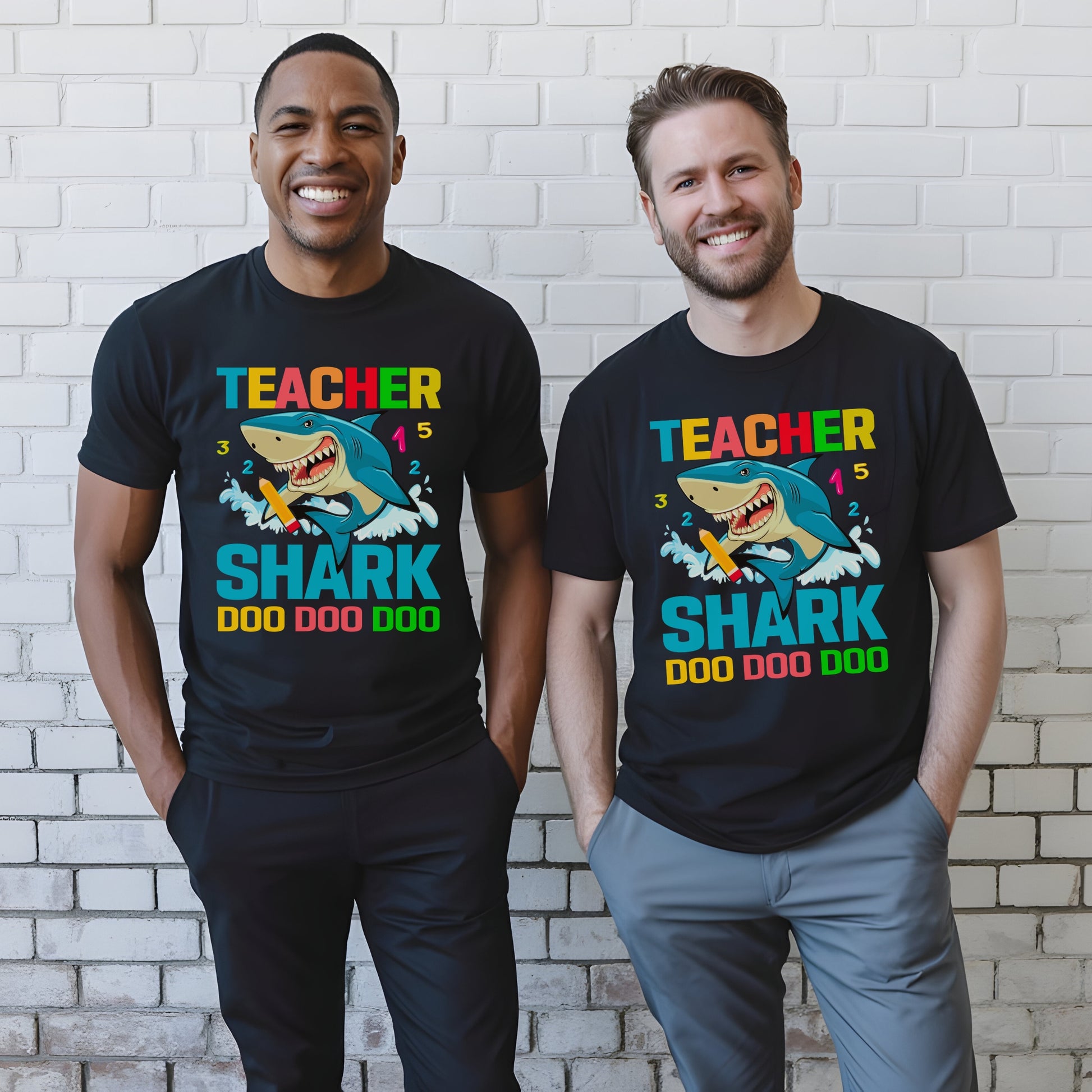 Teacher Shark Tee – Funny Back-to-School Graphic Shirt for Educators T-Shirt